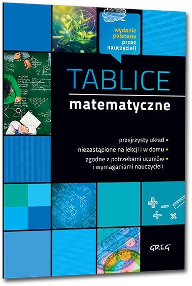 TABLICE MATEMATYCZNE GREG BEATA PRUCNAL, PIOTR GOŁĄB, PIOTR KOSOWICZ