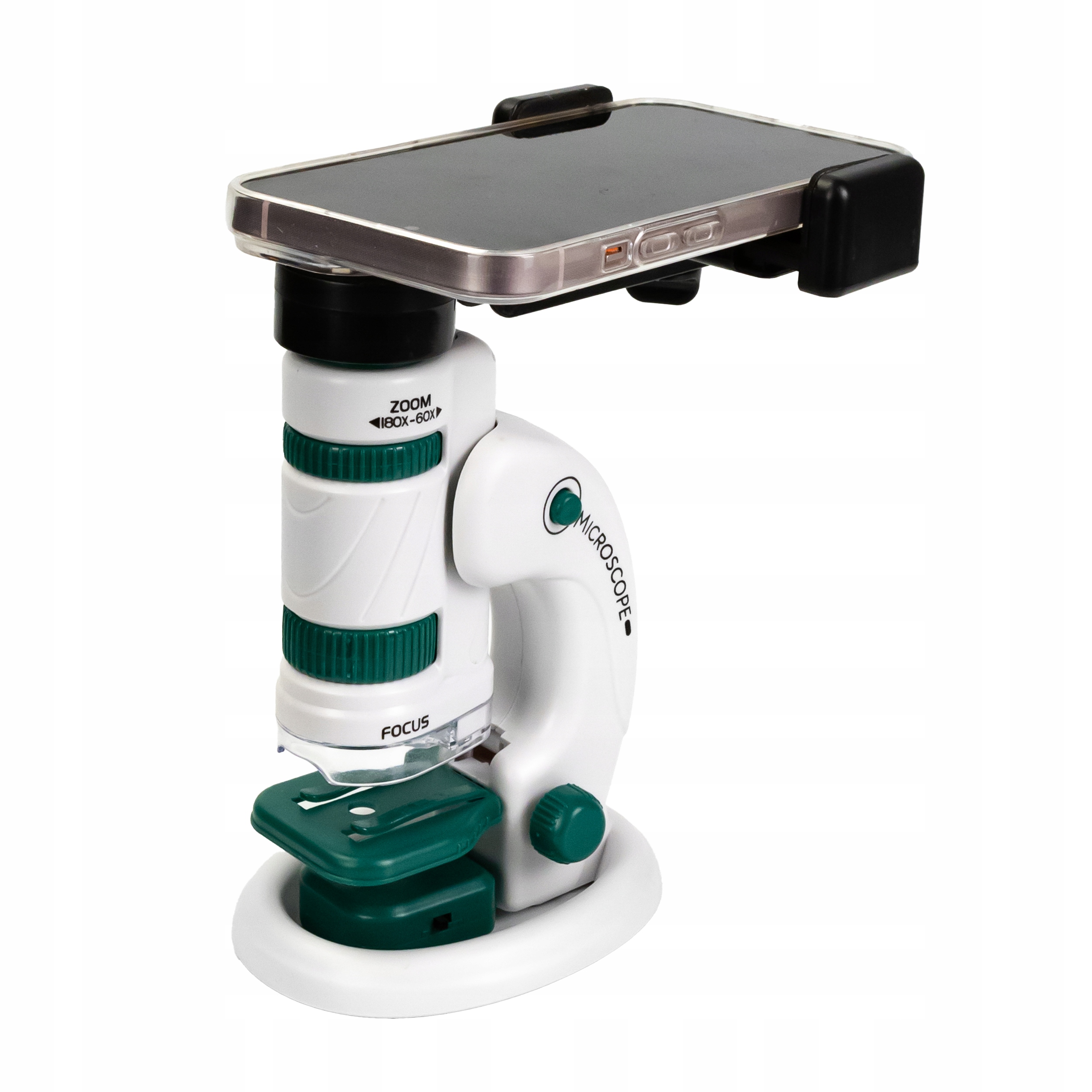 MIKROSKOP EDUKACYJNY DLA DZIECI 2W1 LABORATORIUM 60X/180X + AKCESORIA Kolor wielokolorowy