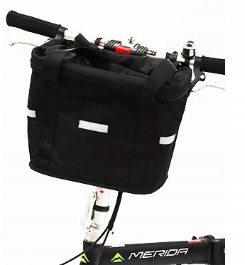 KOSZYK NA KIEROWNICĘ DO ROWERU ROWEROWY PIKNIK TORBA CZARNA 10L + UCHWYT Marka Gearox