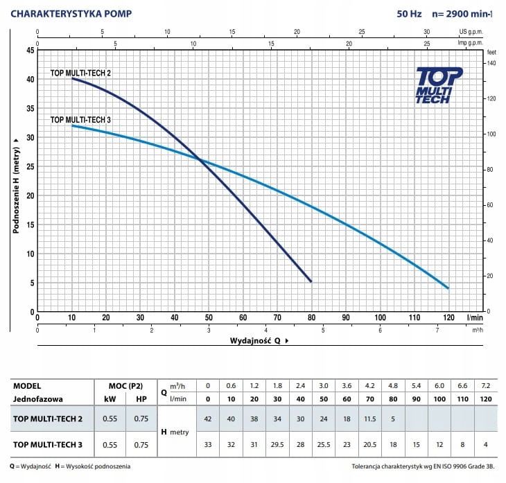 Pompa zatapialna TOP MULTI-TECH 2 Pedrollo Producent Pedrollo