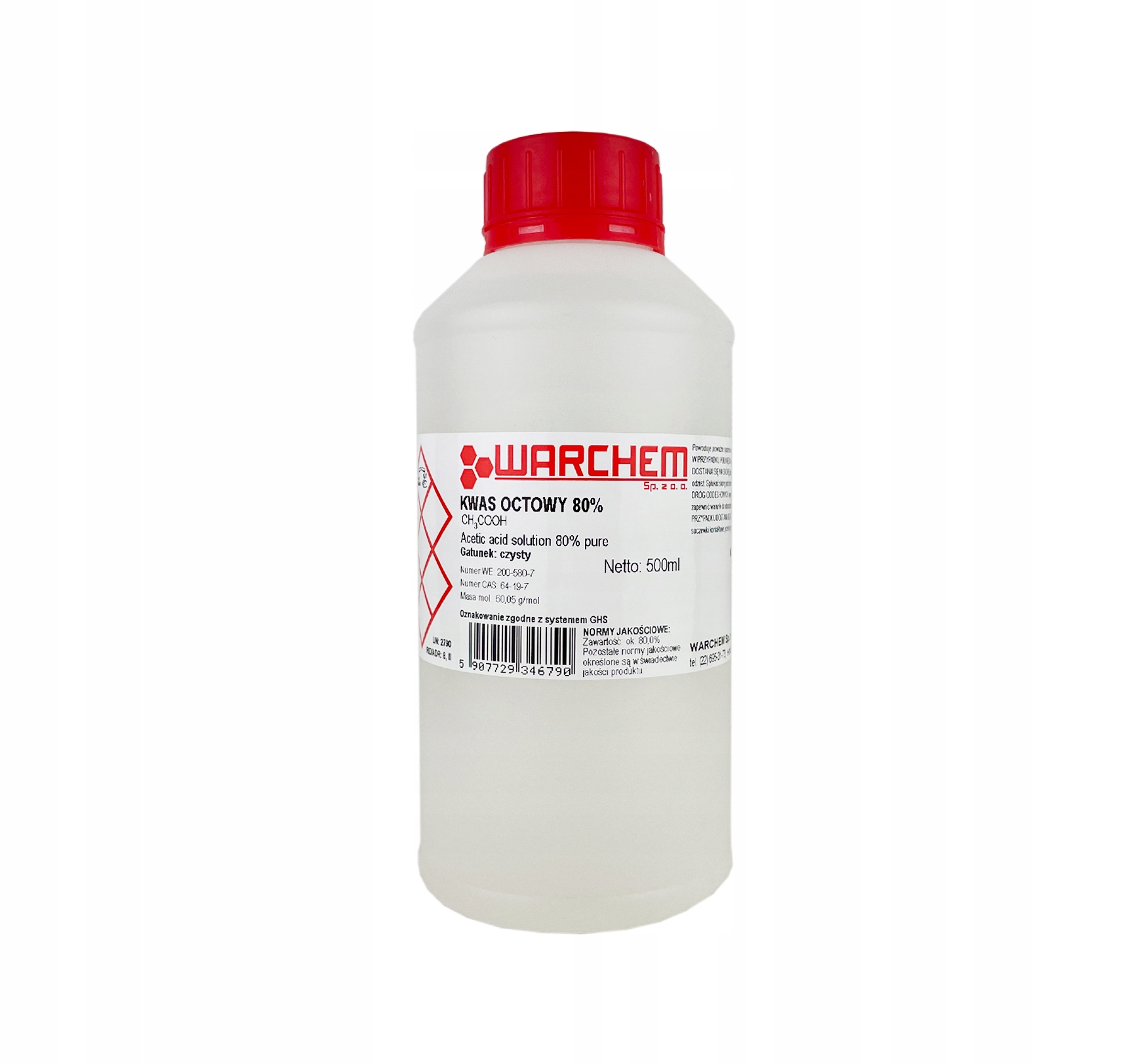 

Kwas Octowy 80% (esencja Octowa) czysty 500ml