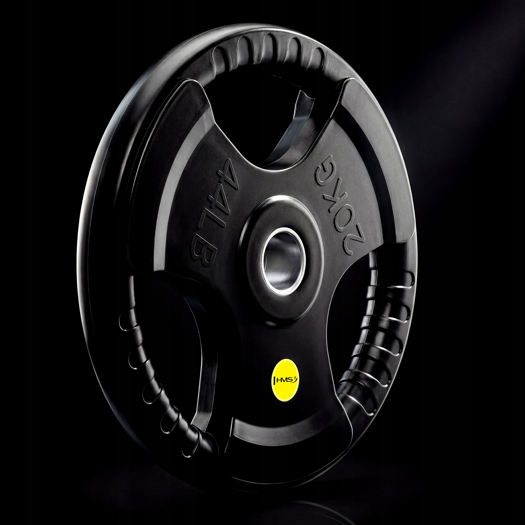Závaží tri-grip 20 kg talíř litina guma na činku Hms