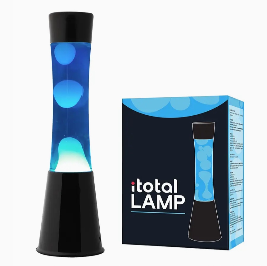 Lávová lampa magma Lava Lawa lampička XL1788 Černá Modrá magmatická 40 cm