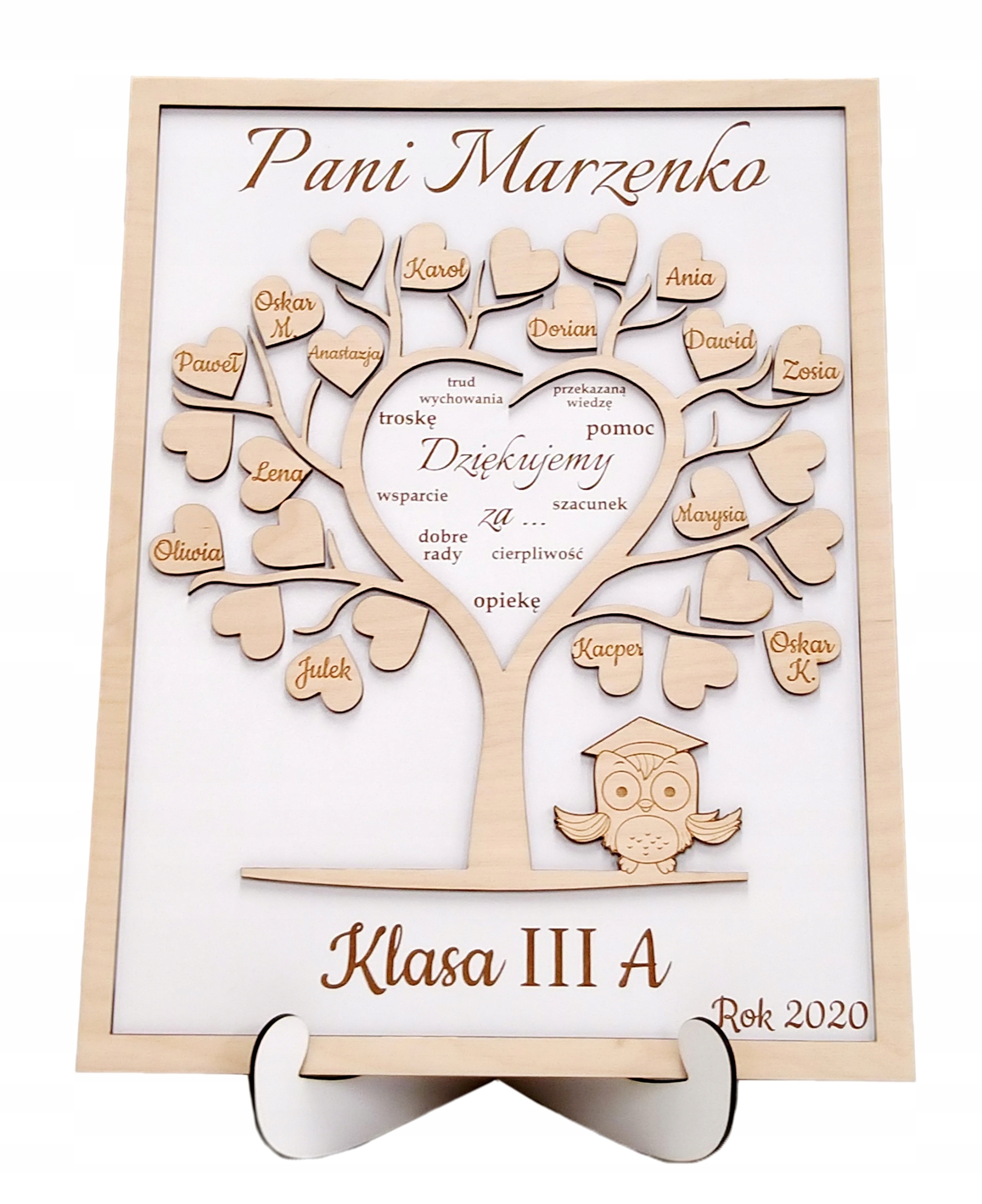 

ramka Dzień Nauczyciela podziękowanie imie