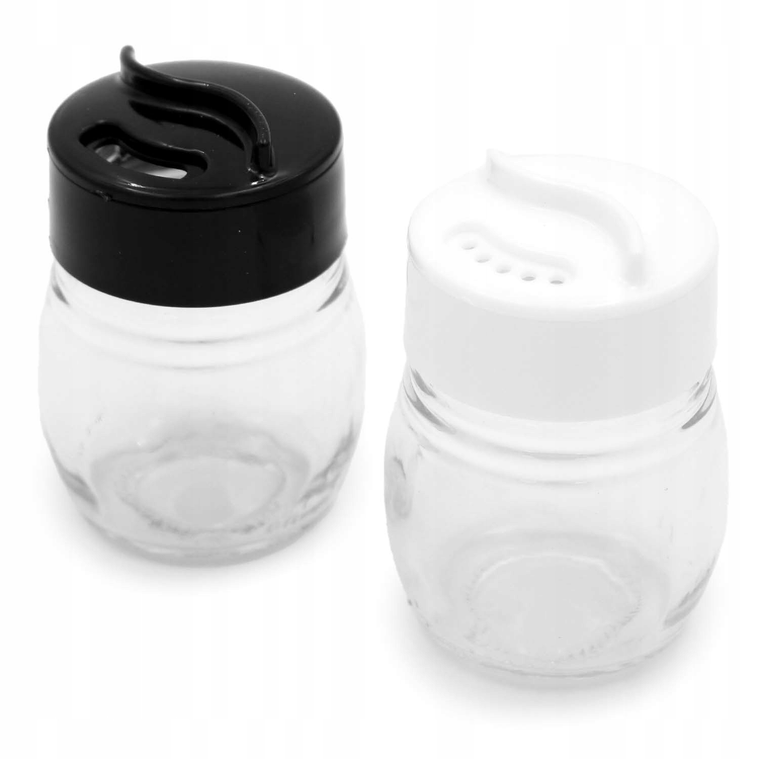 

Solniczka Pieprzniczka szklane na sól i pieprz