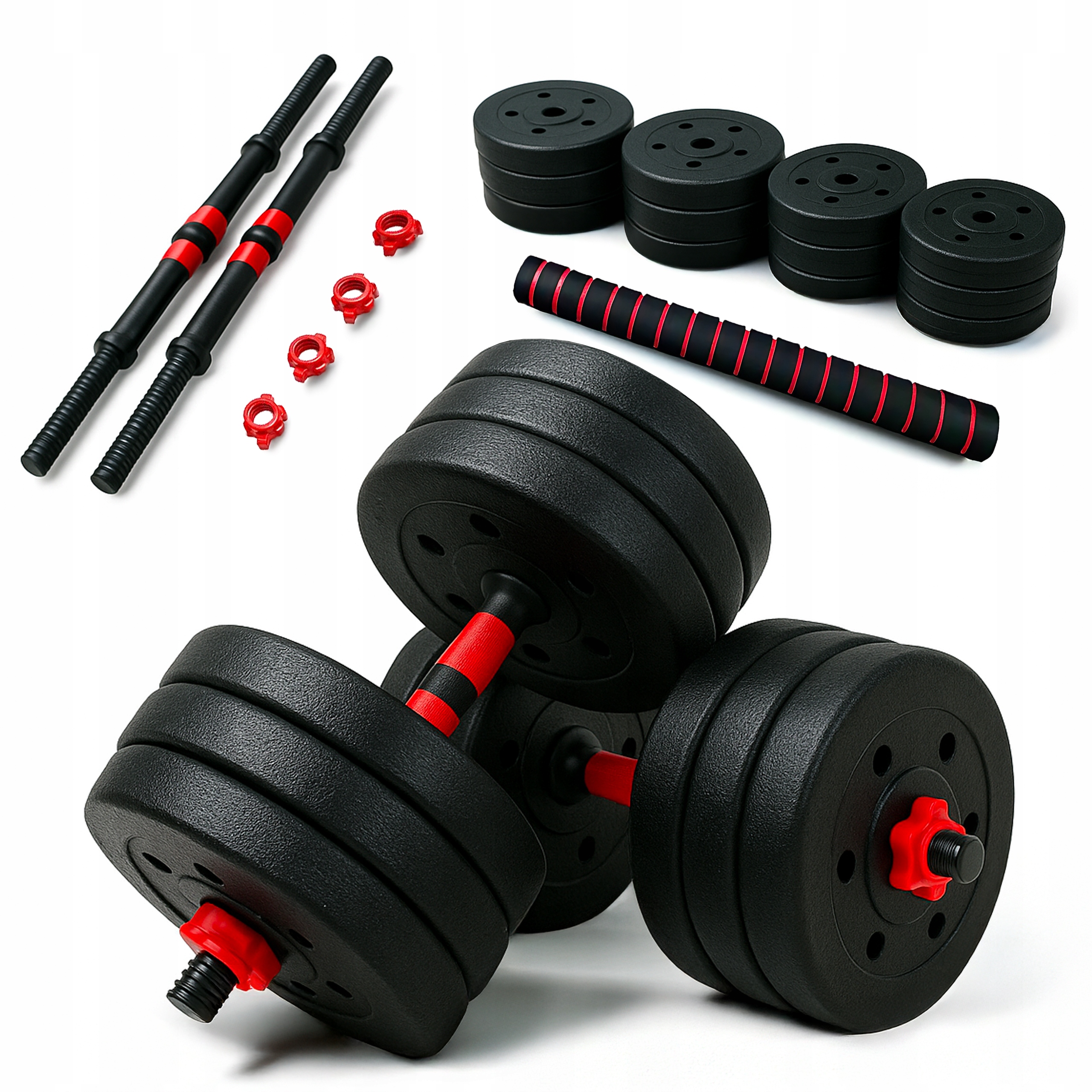 Hantle bitumiczne kompozytowe 2x15KG z łącznikiem zestaw obciążenie cement