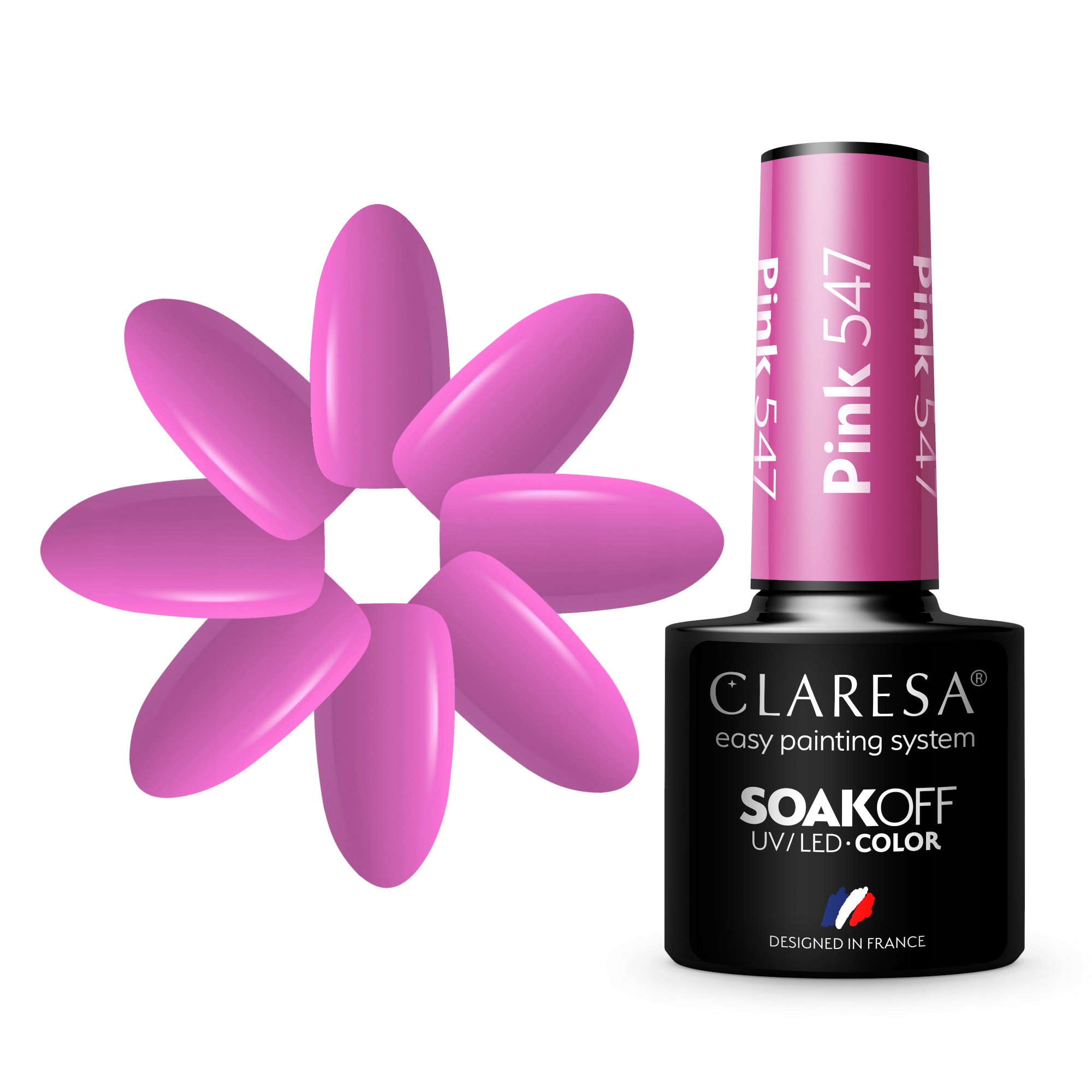 

Claresa Różowy Lakier Hybrydowy Pink 547 5ml