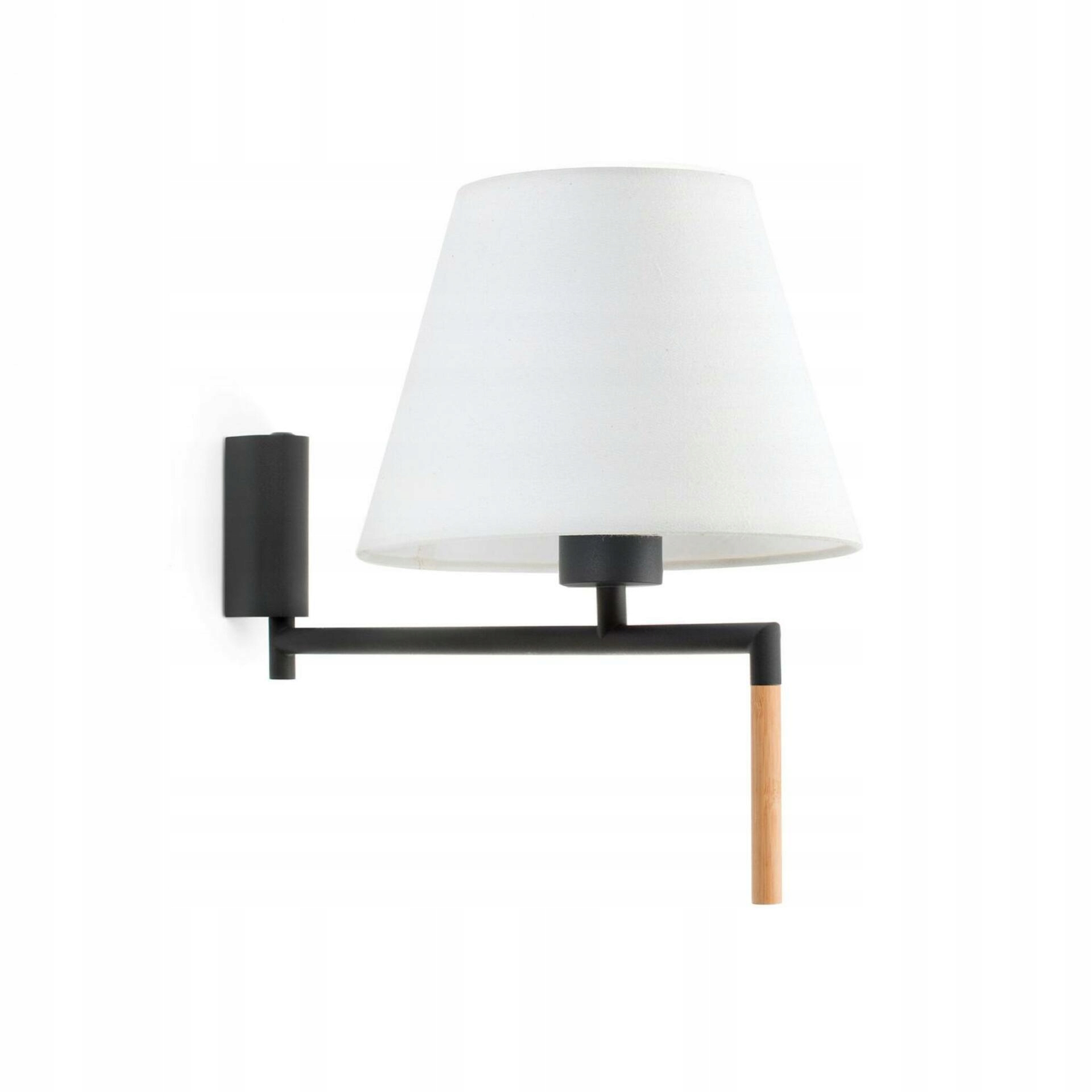 Faro Ron nástenná lampa tmavo šedá/biela, textilné tienidlo, E27, 15W