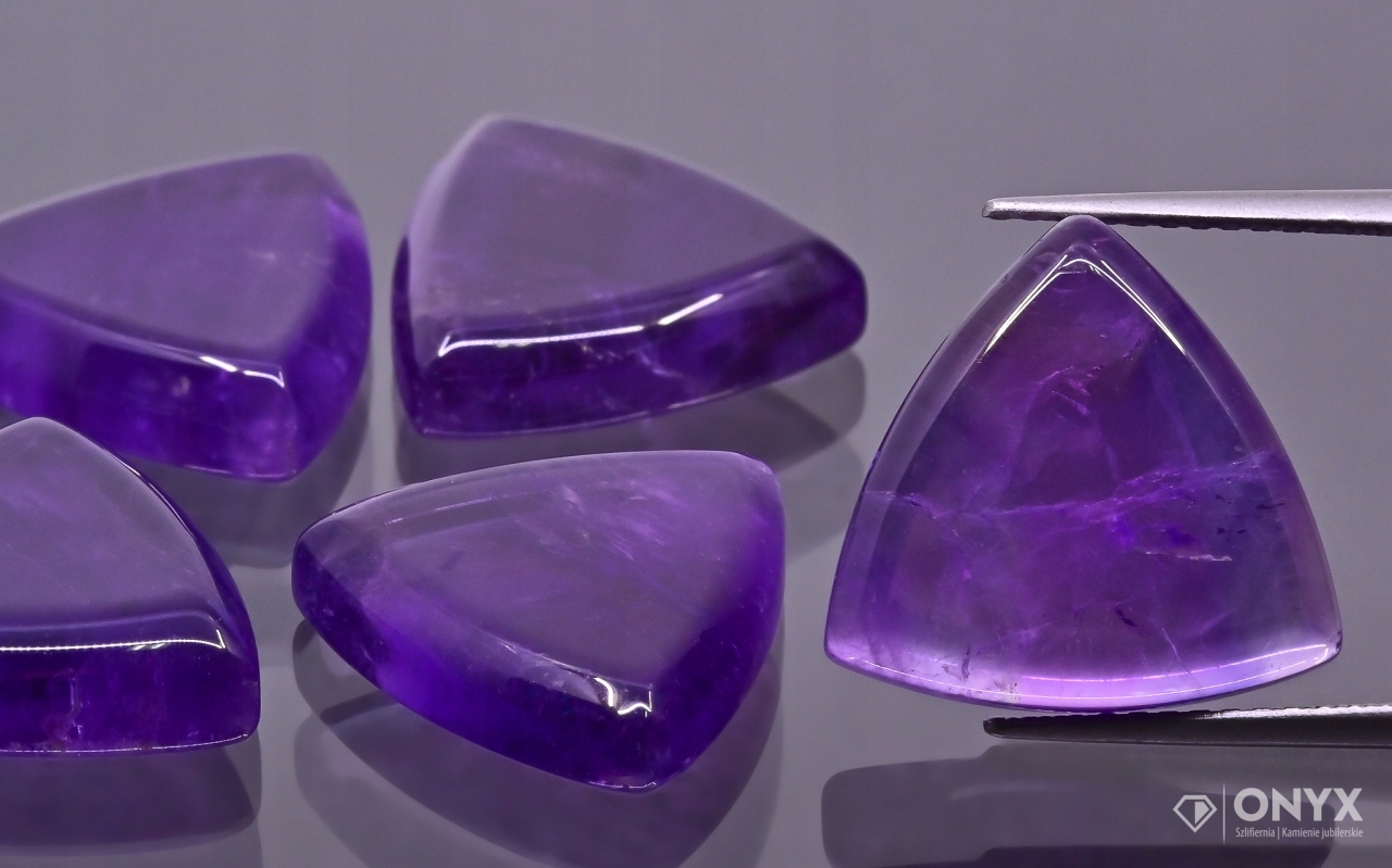 Ametyst mělký trilion 14x14 mm