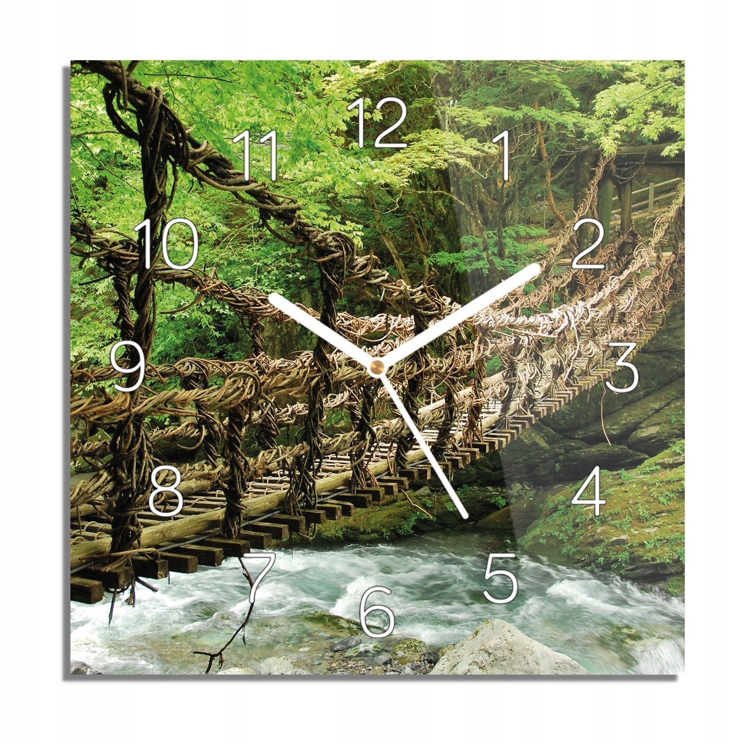 

Most liany Japonia foto-zegar kwadratowy 30x30