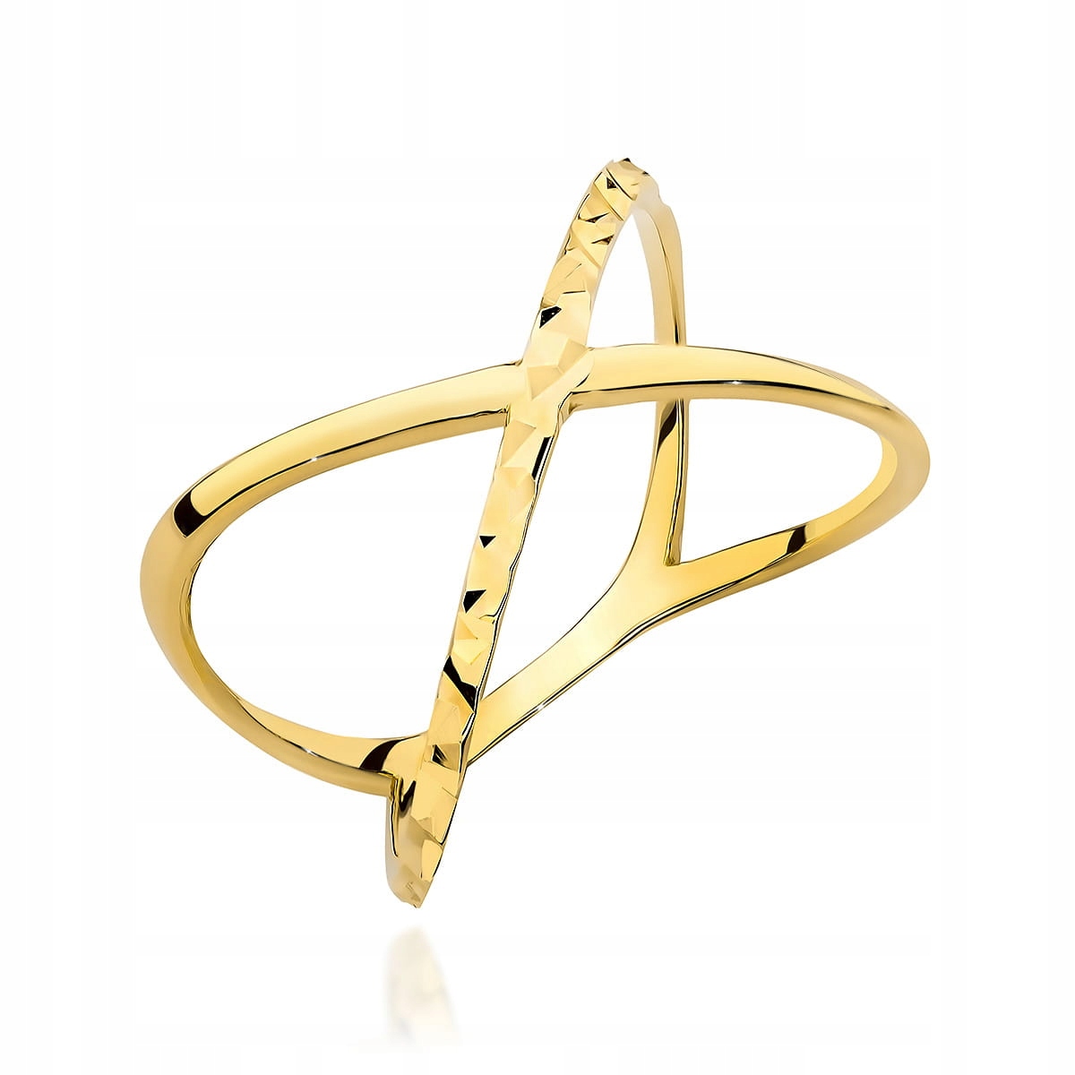 Prstýnek Zlatý 585 Žlutý Diamantovaný 1.8g Velikost 15