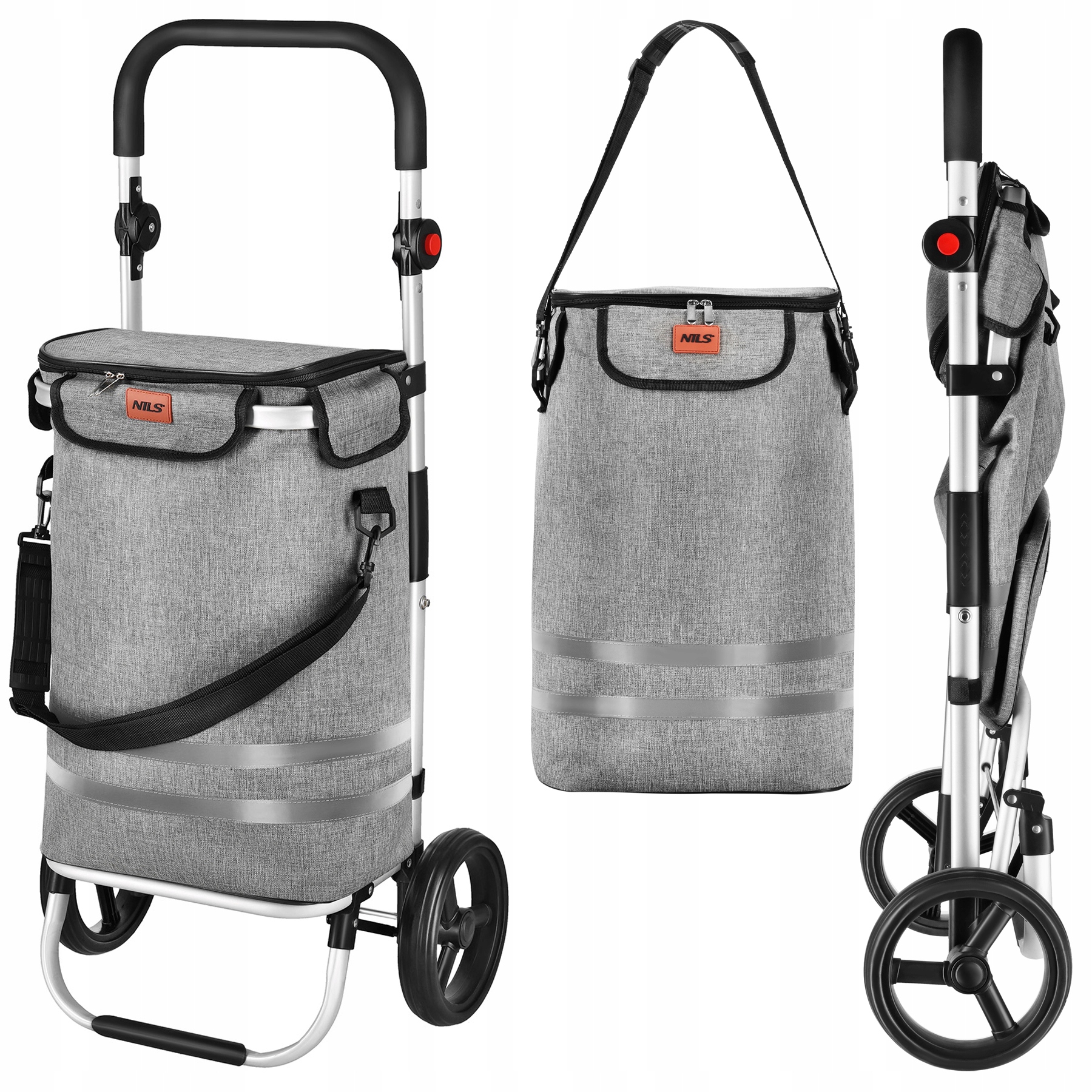 Nákupní Taška Na Kolečkách Skládací 50L Do 40KG NC4305 Nils Camp Premium