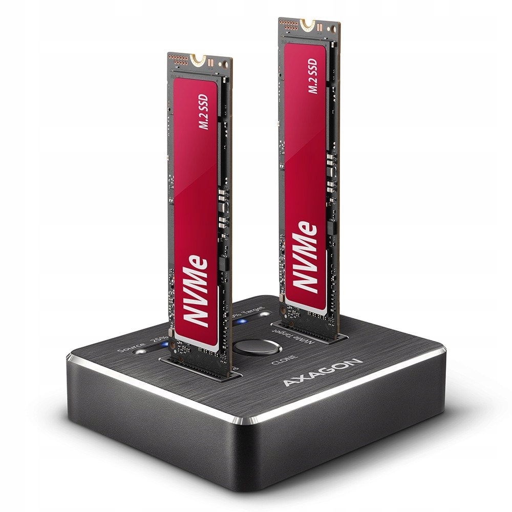 ADSA-M2C Dokovací stanice, Usb-c 3.2 Gen 2 2x M.2 NVMe Ssd Clone Master
