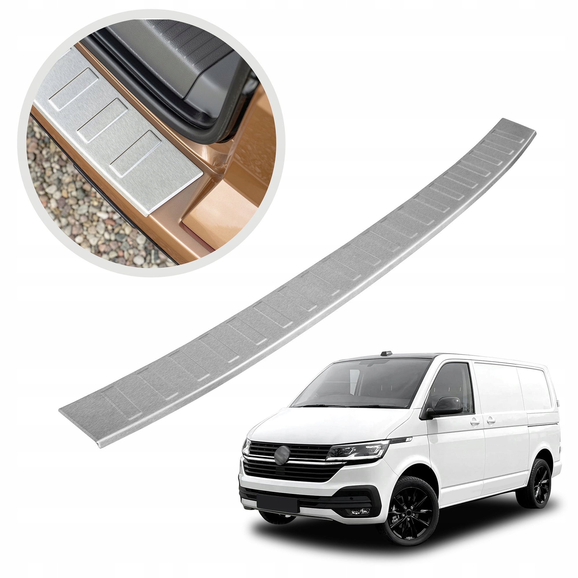 Ochranná lišta na zadný nárazník pre Vw Transporter T6.1 2019-2023