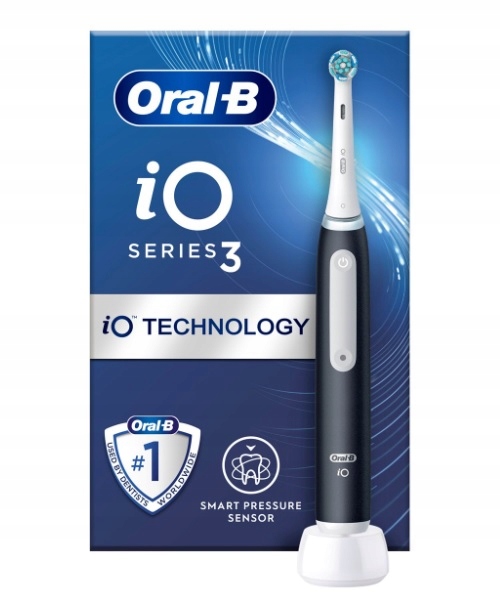 Szczoteczka elektryczna Oral-B iO3 Series Black| Wybielanie Czujnik siły|