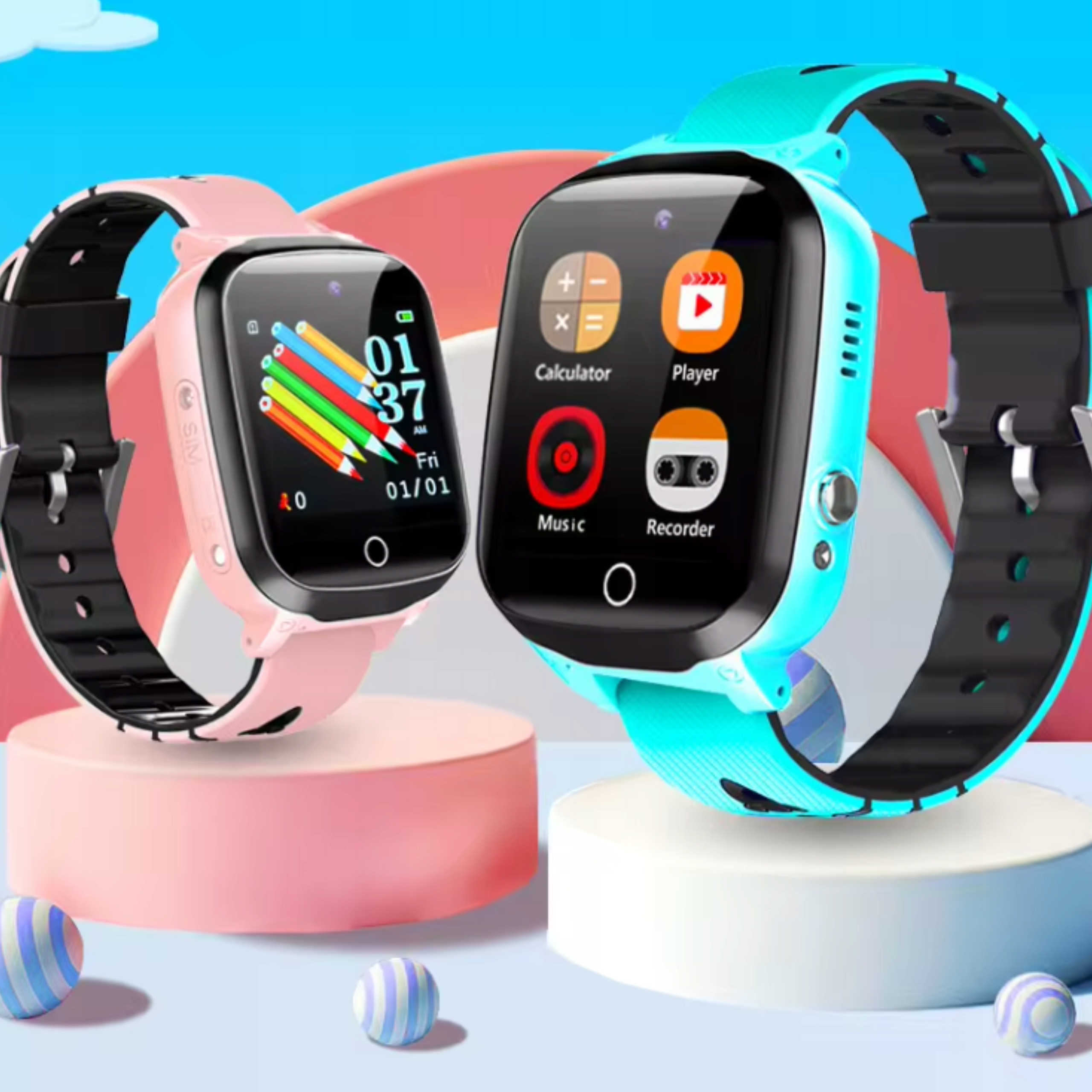 SMARTWATCH ZEGAREK DLA DZIECI KARTA SIM ROZMOWY APARAT GRY TELEFON MENU PL Model inny