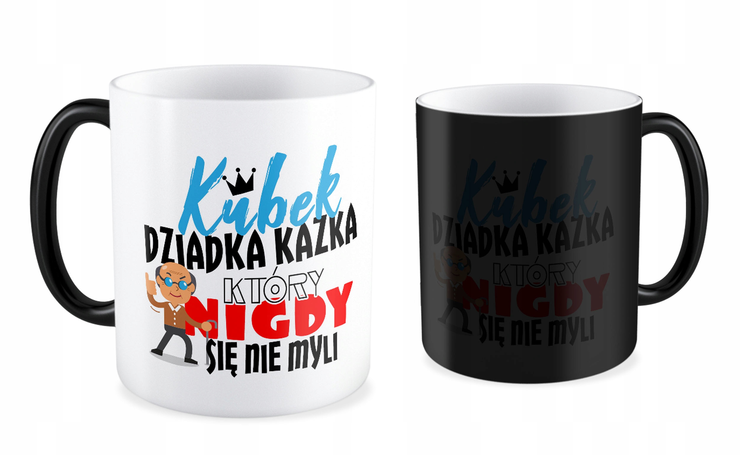 

Kubek magiczny Dzień Dziadka Dużo Wzorów + Imię