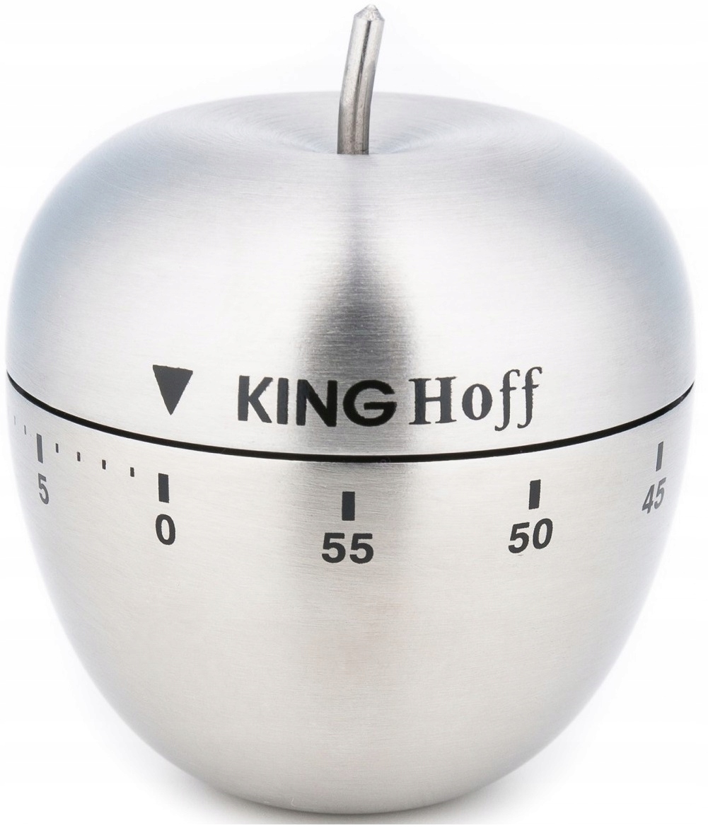 MINUTNIK KUCHENNY jabłko stalowe STOPER CZASOMIERZ TIMER 60 min nakręcany