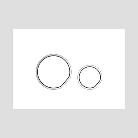 Splachovací tlačítko Cedo Sanit Bílý lesk