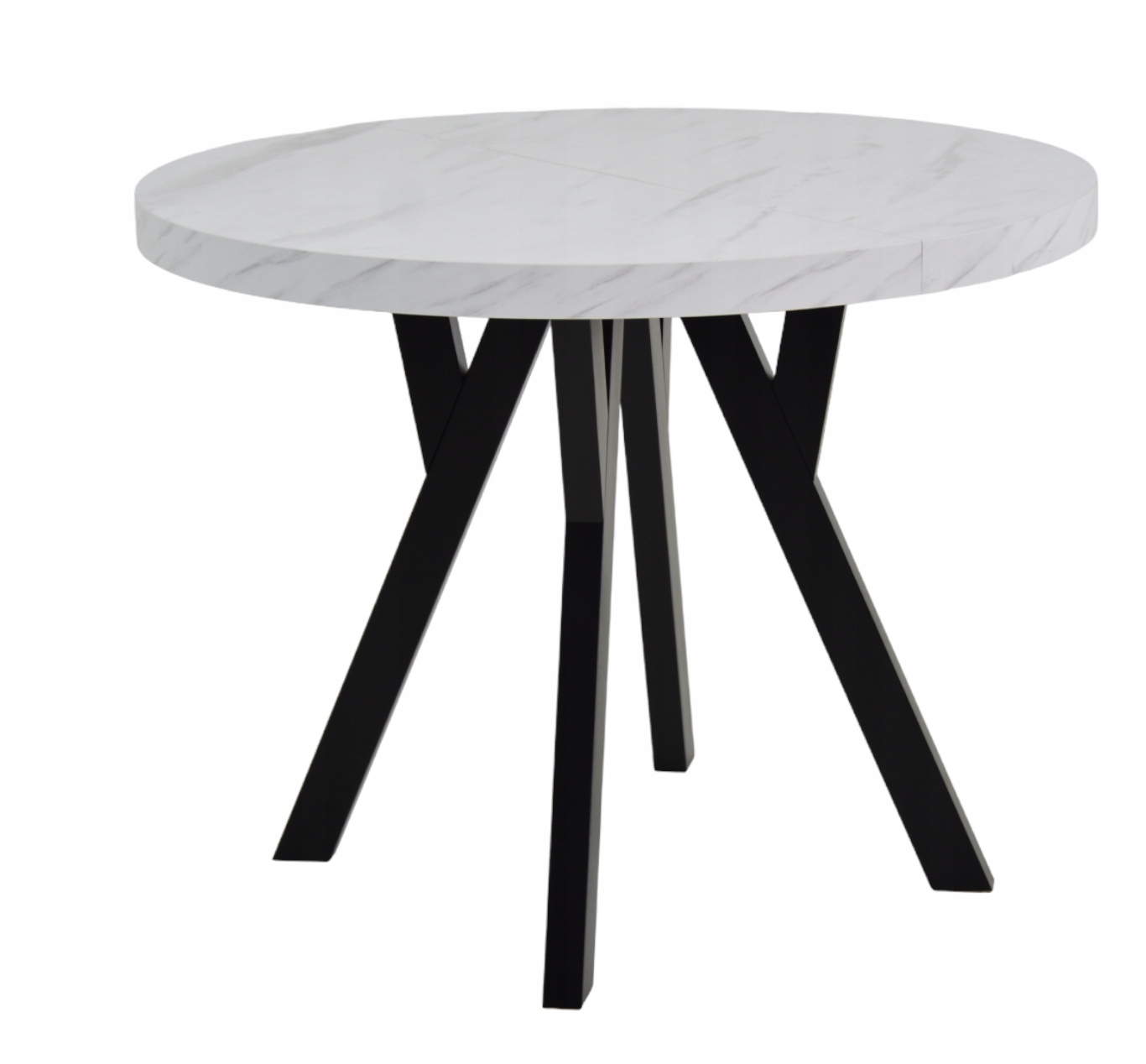 ZESTAW MEBLI DO JADALNI, SALONU MARMUR I CZERŃ Kod producenta CH-3 CZARNY WELUR x4 + S-13 MARMUR BIAN