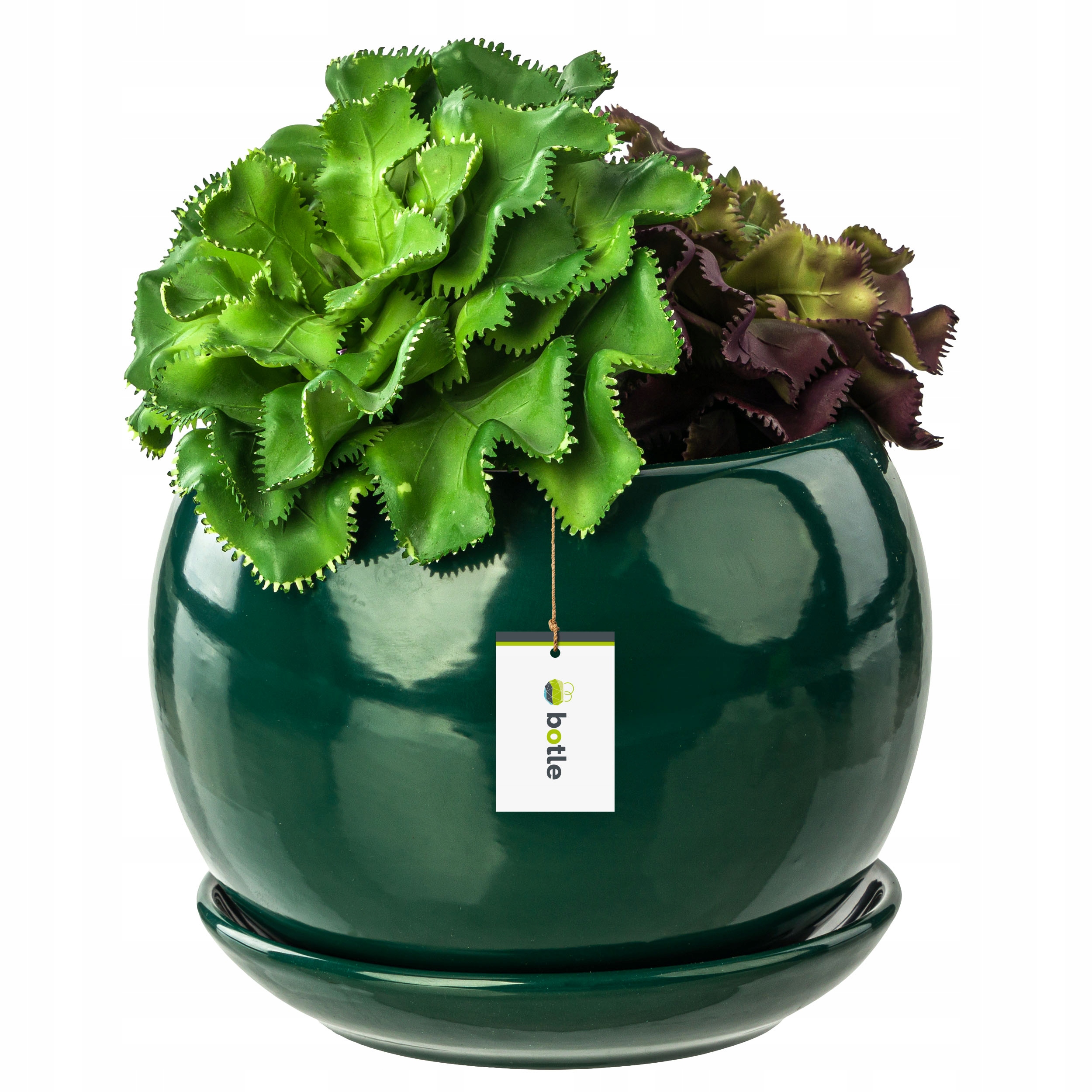 Květináč Keramika KULA 2 stojan lahvově zelený za 350 Kč - Allegro