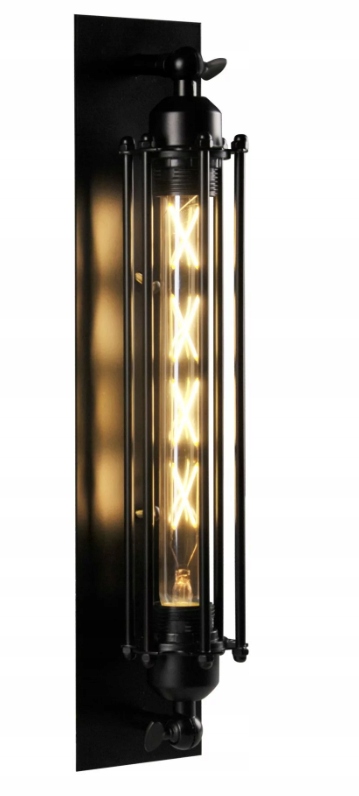 Oprawa ścienna kinkiet E27 Retro czarny Goldlux