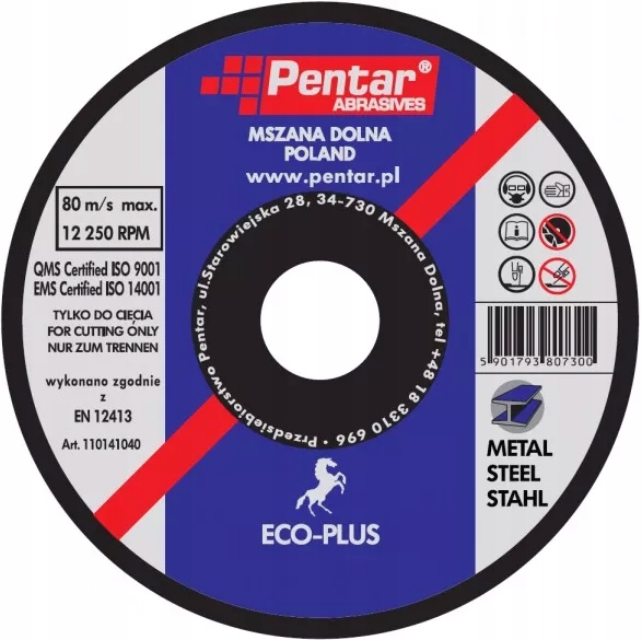 

Pentar Tarcza Do Cięcia Metalu 400x4,0x32 Eco-plus