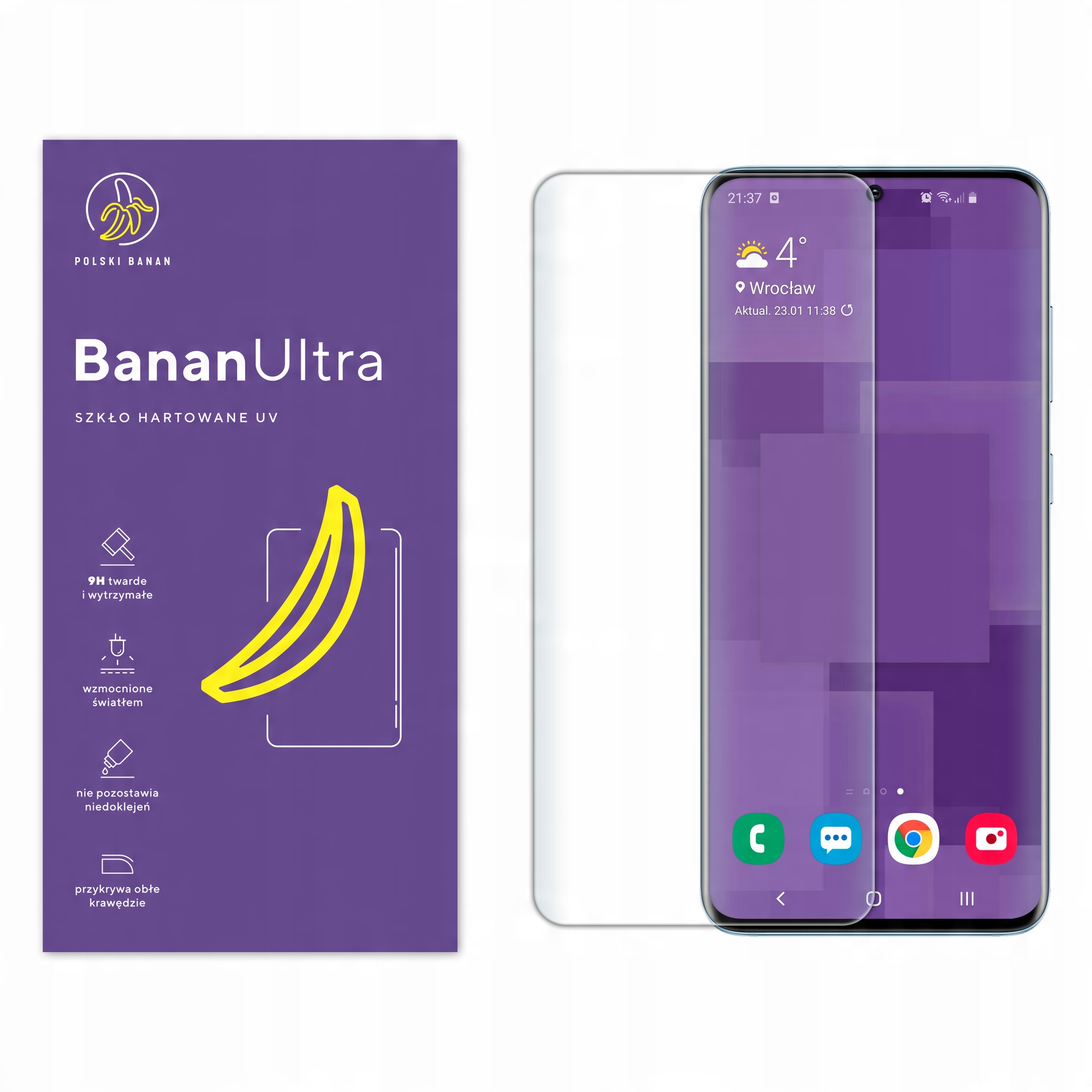 

Szkło Hartowane Uv Polski Banan do Samsung S20