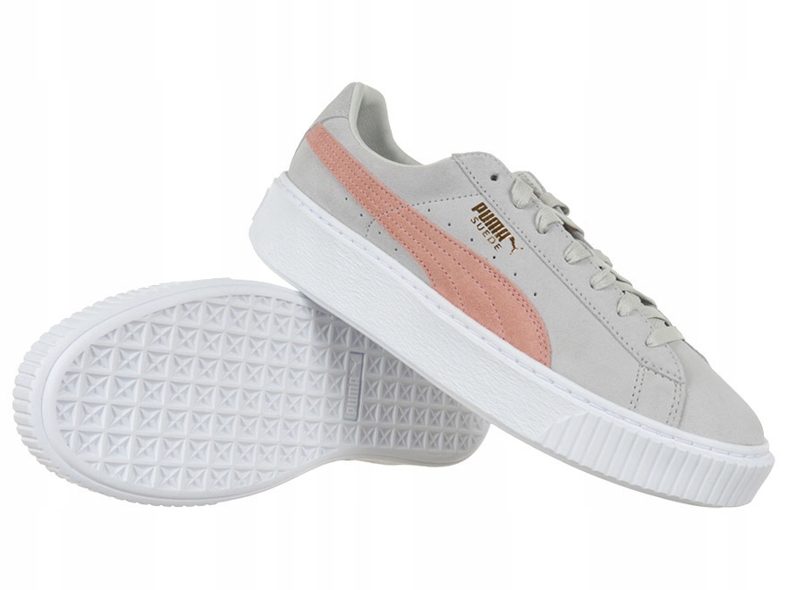 Dámské kožené sportovní boty Puma Suede Platform Sd na platformách