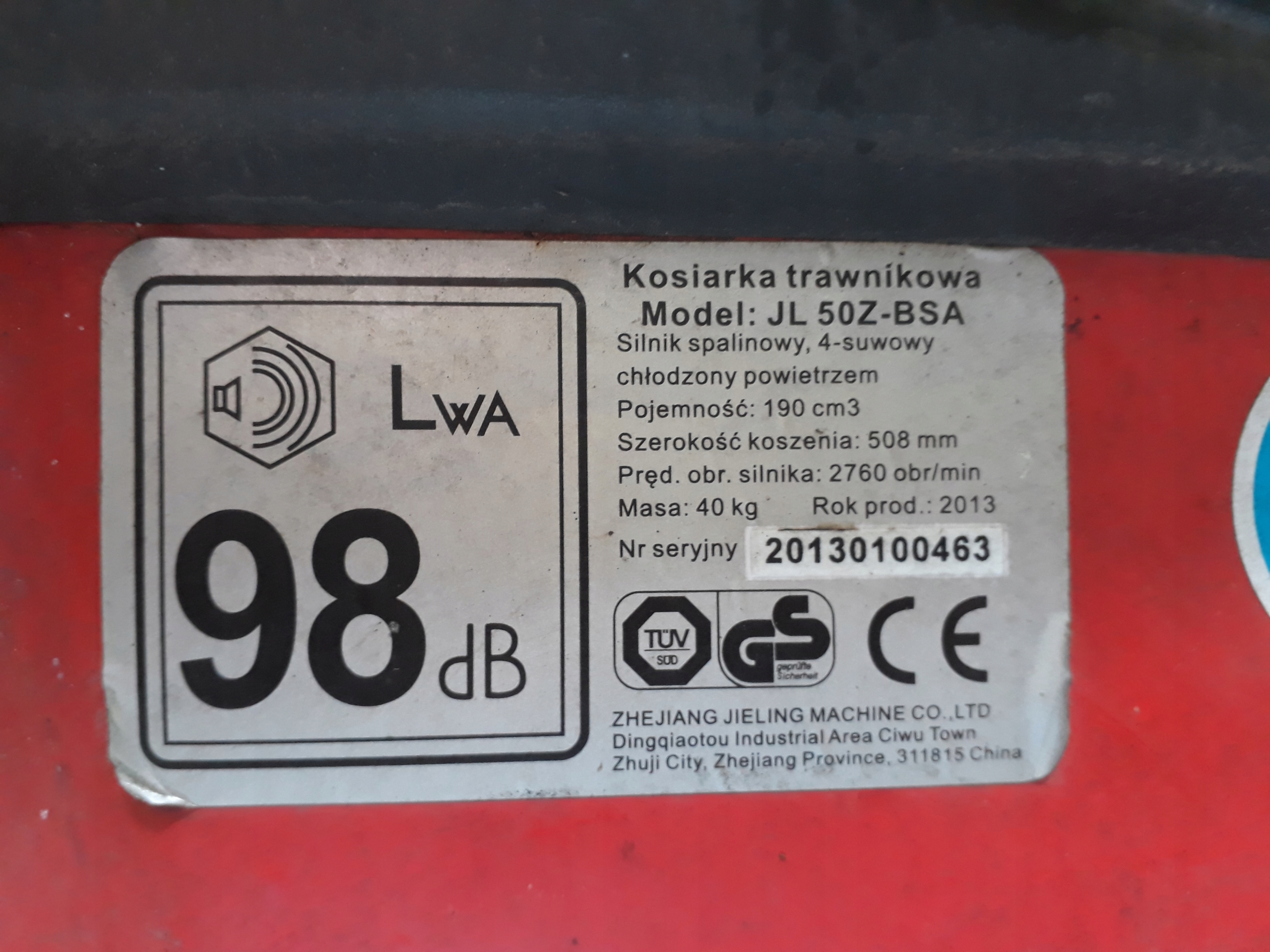 OBUDOWA LAWETA KOSIARKI WÓZKOWEJ 50 CM PO RENOWACJI + 2 GRATISY Stan opakowania oryginalne