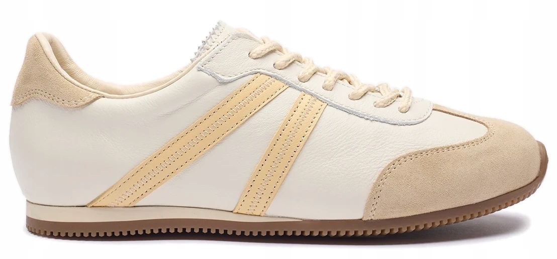 Krémové Dámské Kožené Sneakers Tenisky Sportovní Boty Ryłko 37