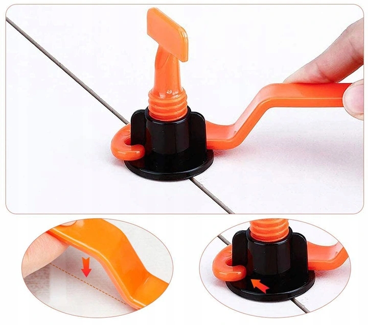 SYSTEM POZIOMOWANIA PŁYTEK KLINY KLIPSY UCHWYT 100 Marka inna