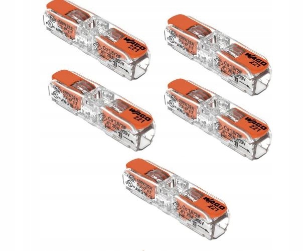 ZŁĄCZKA WAGO PRZELOTOWA SZYBKOZŁĄCZKA 221-2411 5SZ