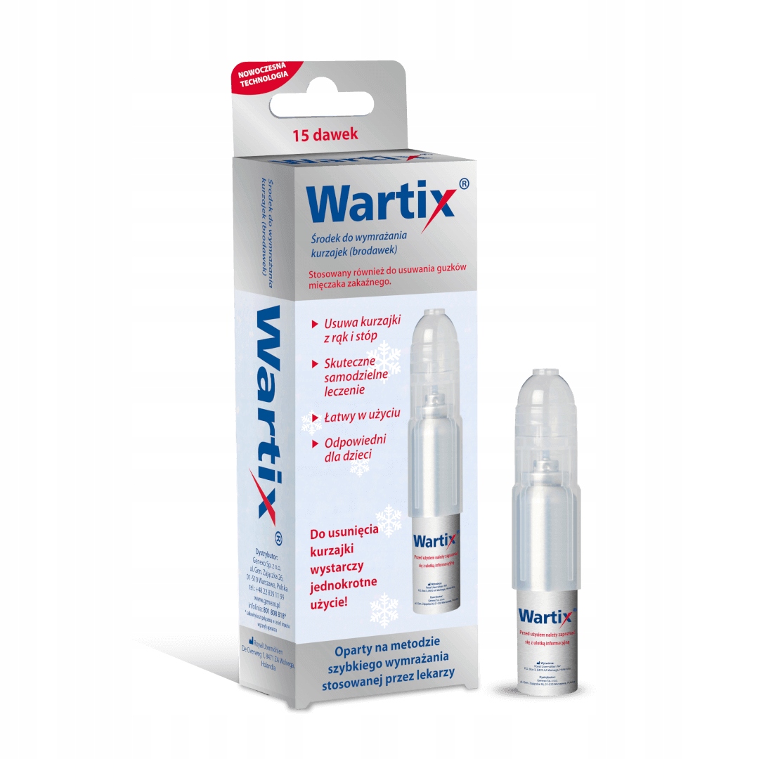 

Wartix Preparat Do Usuwania Wymrażania Kurzajek