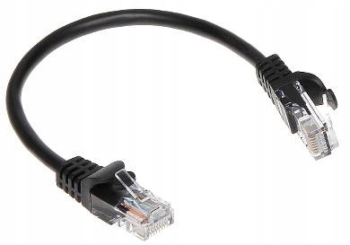 Patchcord RJ45/0.2-BLACK 0.2 m