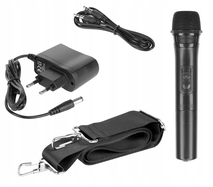 Głośnik karaoke BT mikrofon FM USB AUX Rebel Marka Rebel