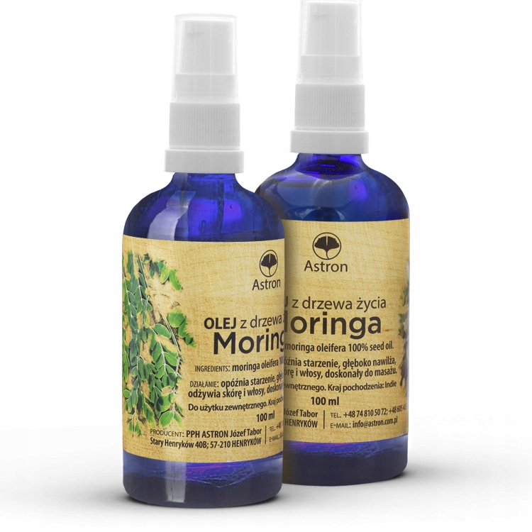 

Olej Moringa Z Drzewa Życia Nawilża Odżywia 100ml