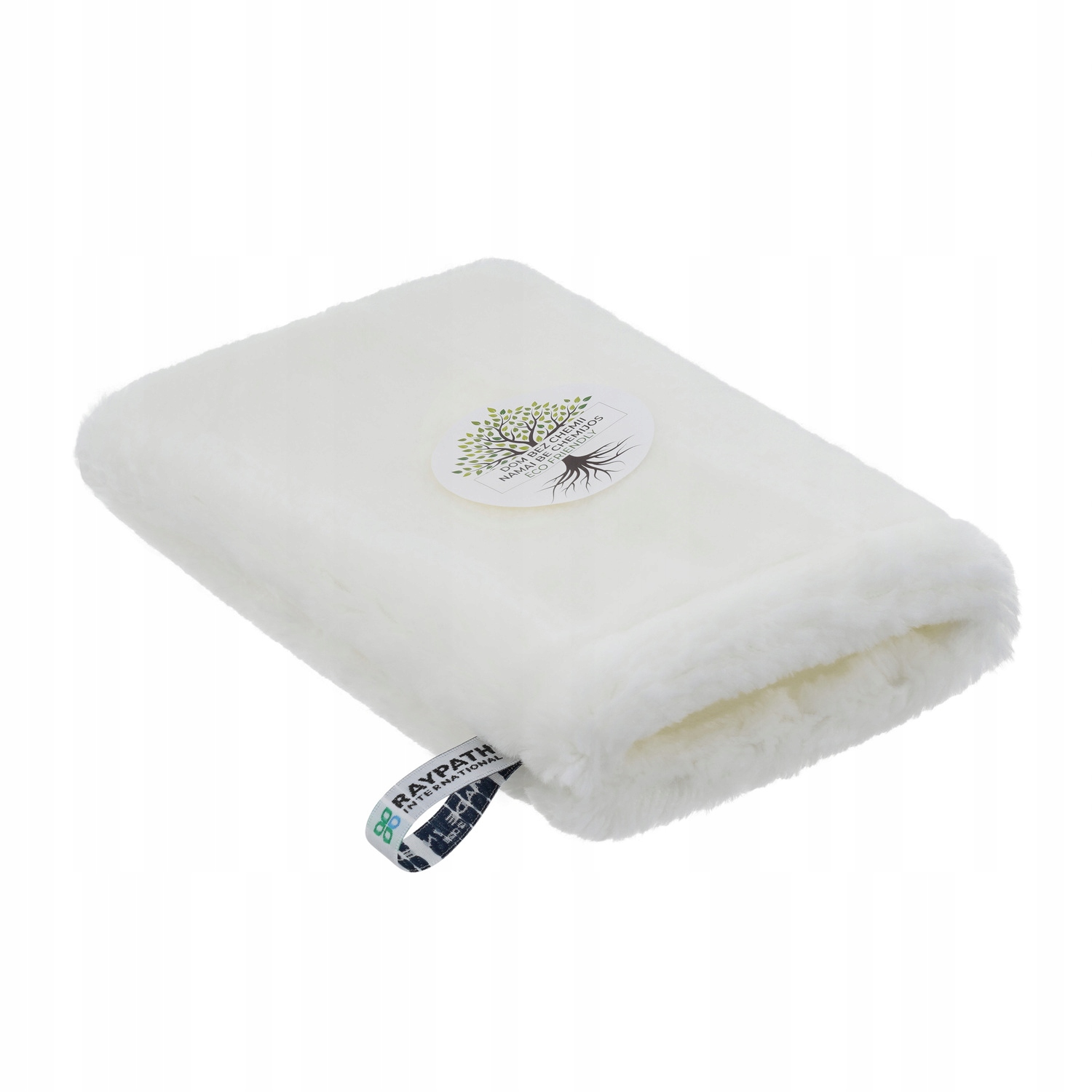 Levně Čistící rukavice Bílá L na mokré povrchy s nanostříbrem Raypath