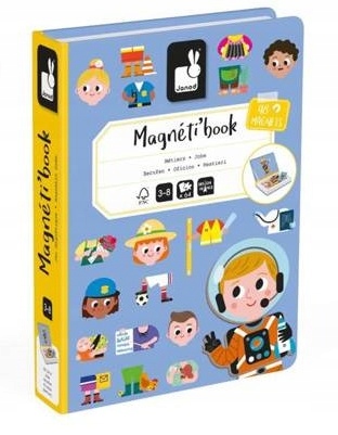 Magnetyczna Układanka MAGNETIBOOK ZAWODY Janod 3+