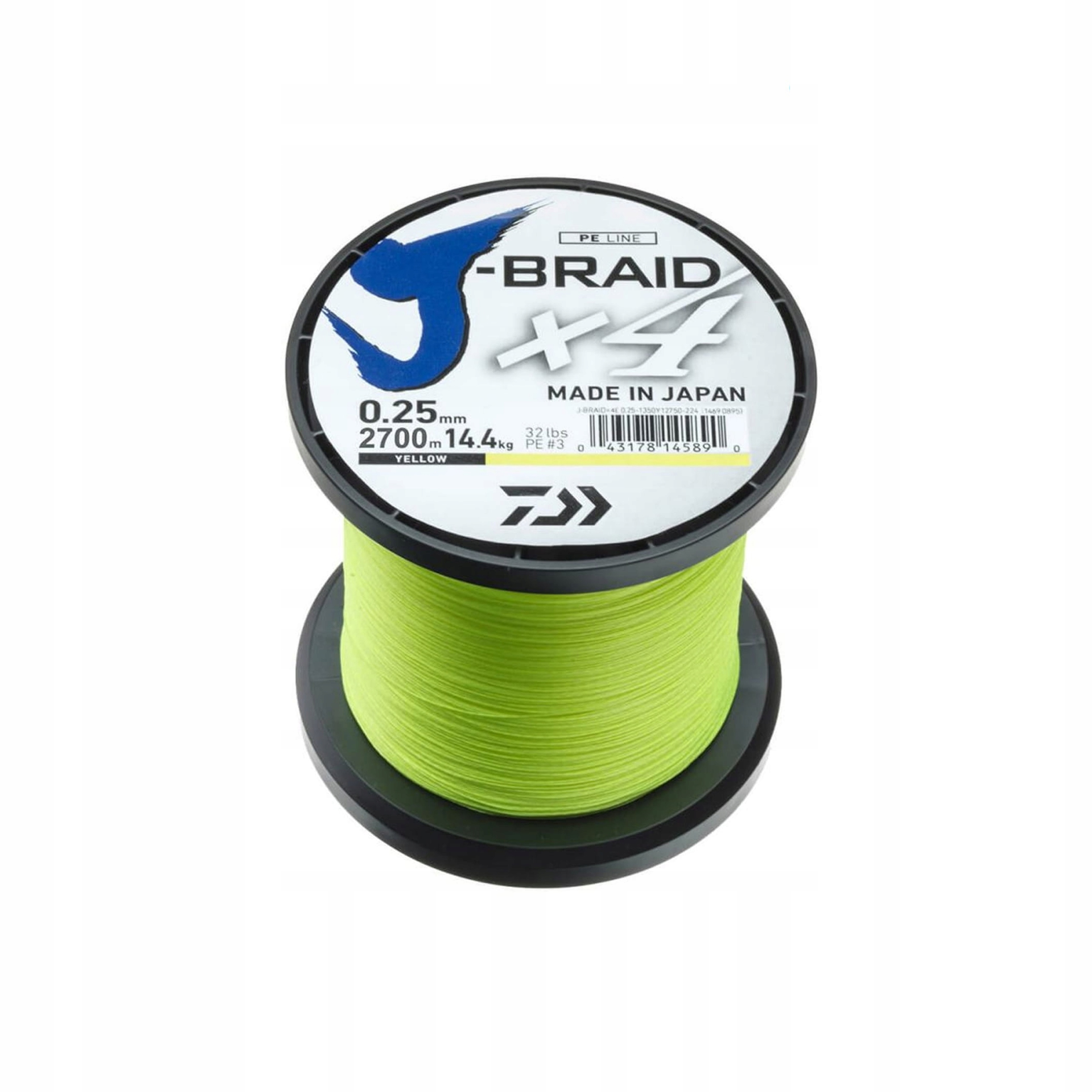 Plecionka Daiwa J-Braid X4 0,17mm/2700 m