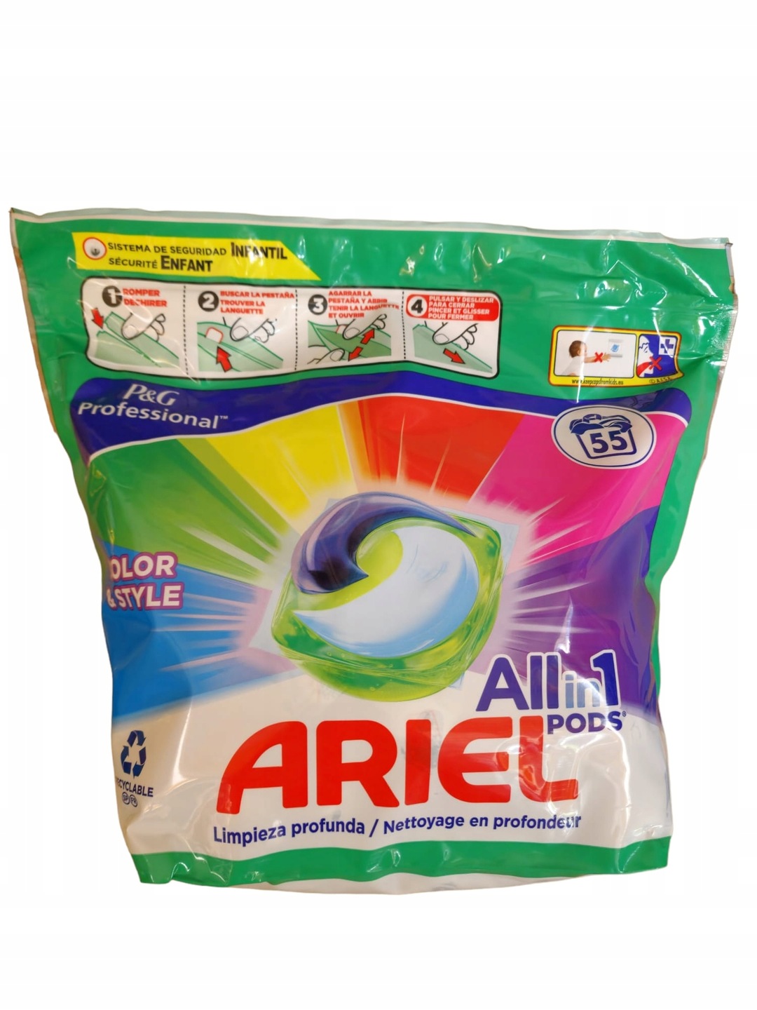 Levně Ariel ALLin1 Pods Color barva kapsle na praní barev 55ks 1309G