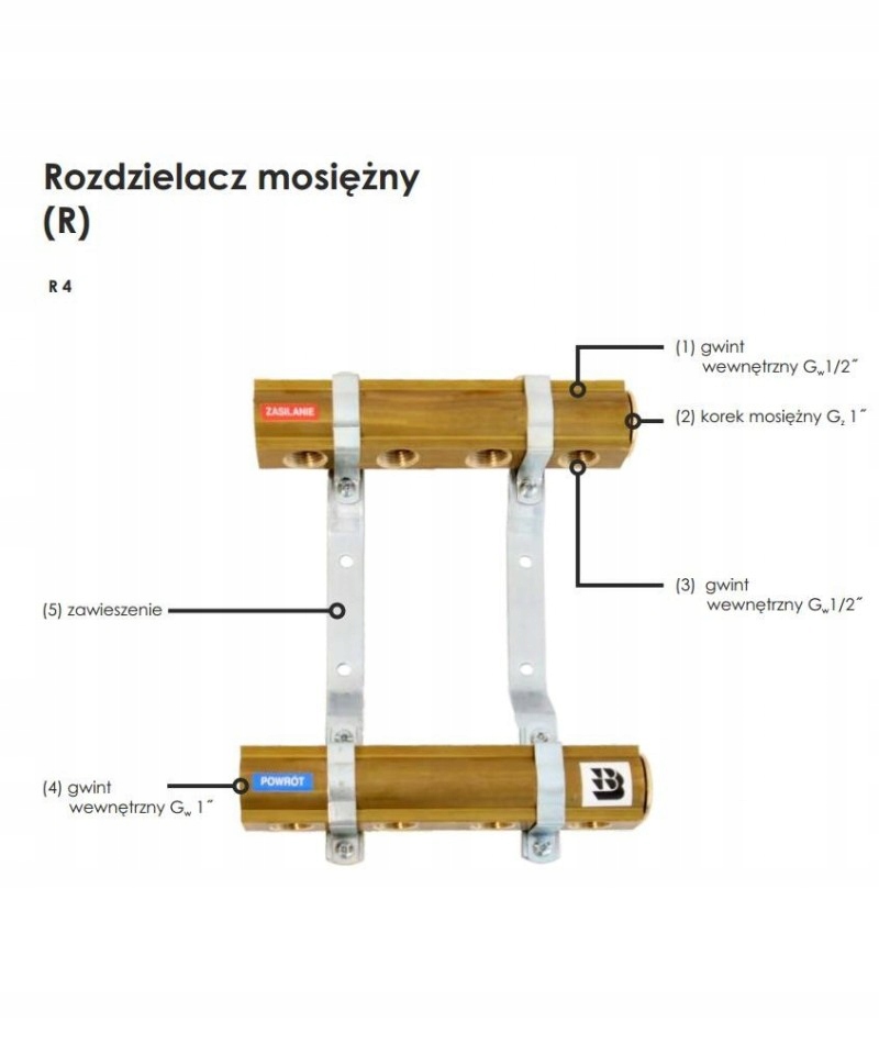 Rozdzielacz do C.O. 2 obiegi GORGIEL 1041121120 EAN (GTIN) 5901828093487