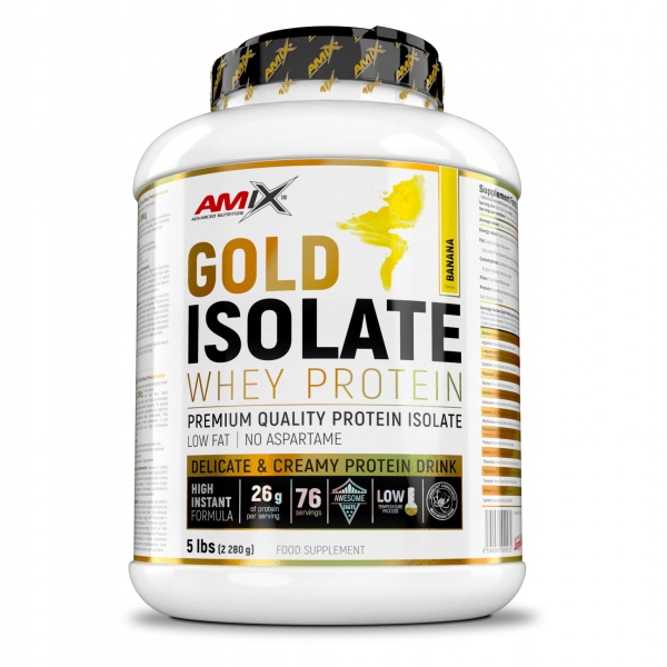 Gold Whey Protein Isolate 2280g banana