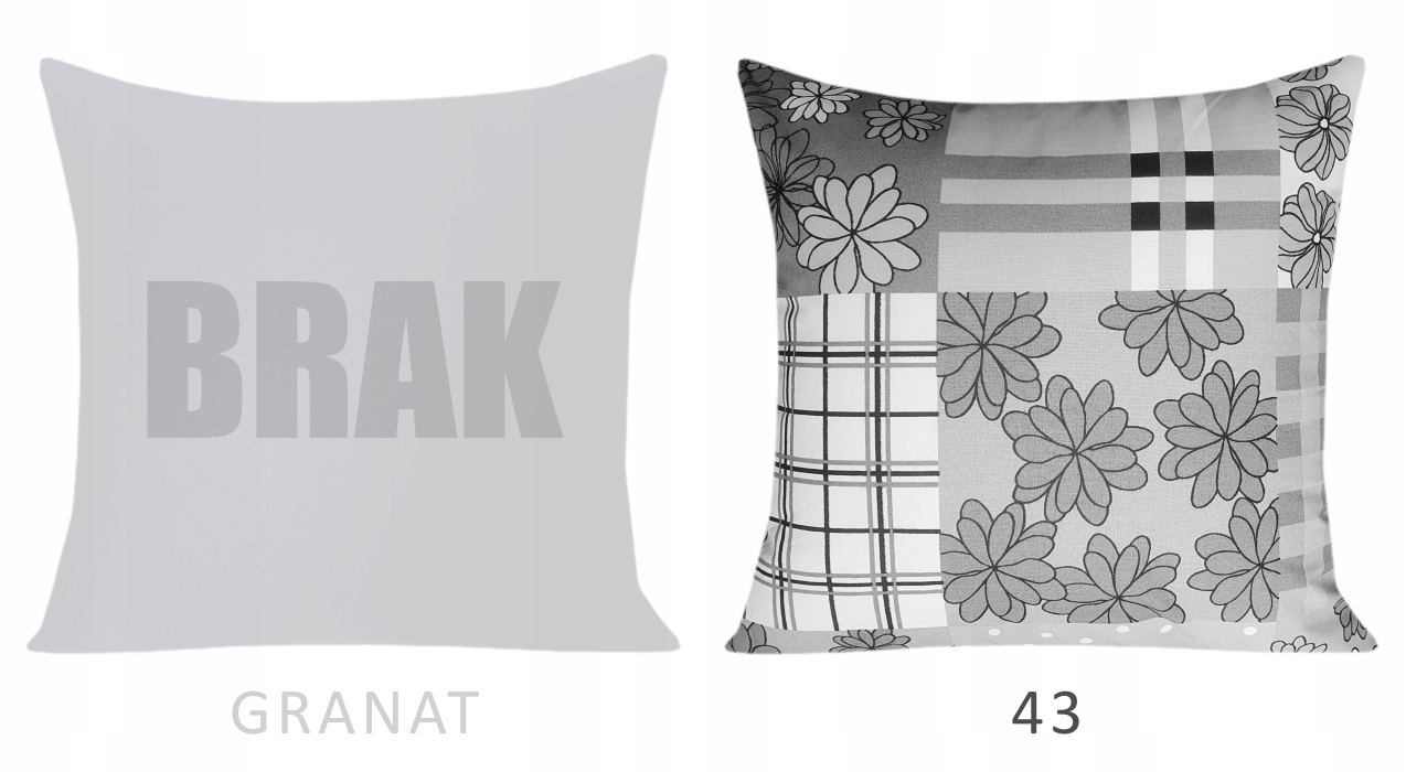POSZEWKA BAWEŁNIANA TEXDEKOR 40x60 JAKOŚĆ 100% BAWEŁNA RÓŻNE KOLORY WYBÓR Długość 40 cm