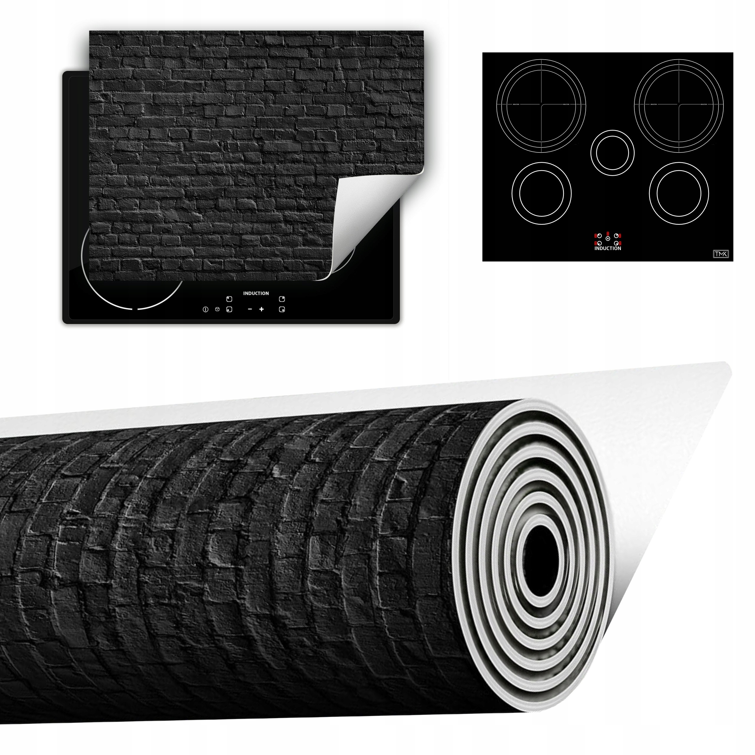 Vinylová Podložka Do Kuchyně Více Místa 70x52 tmavá cihla