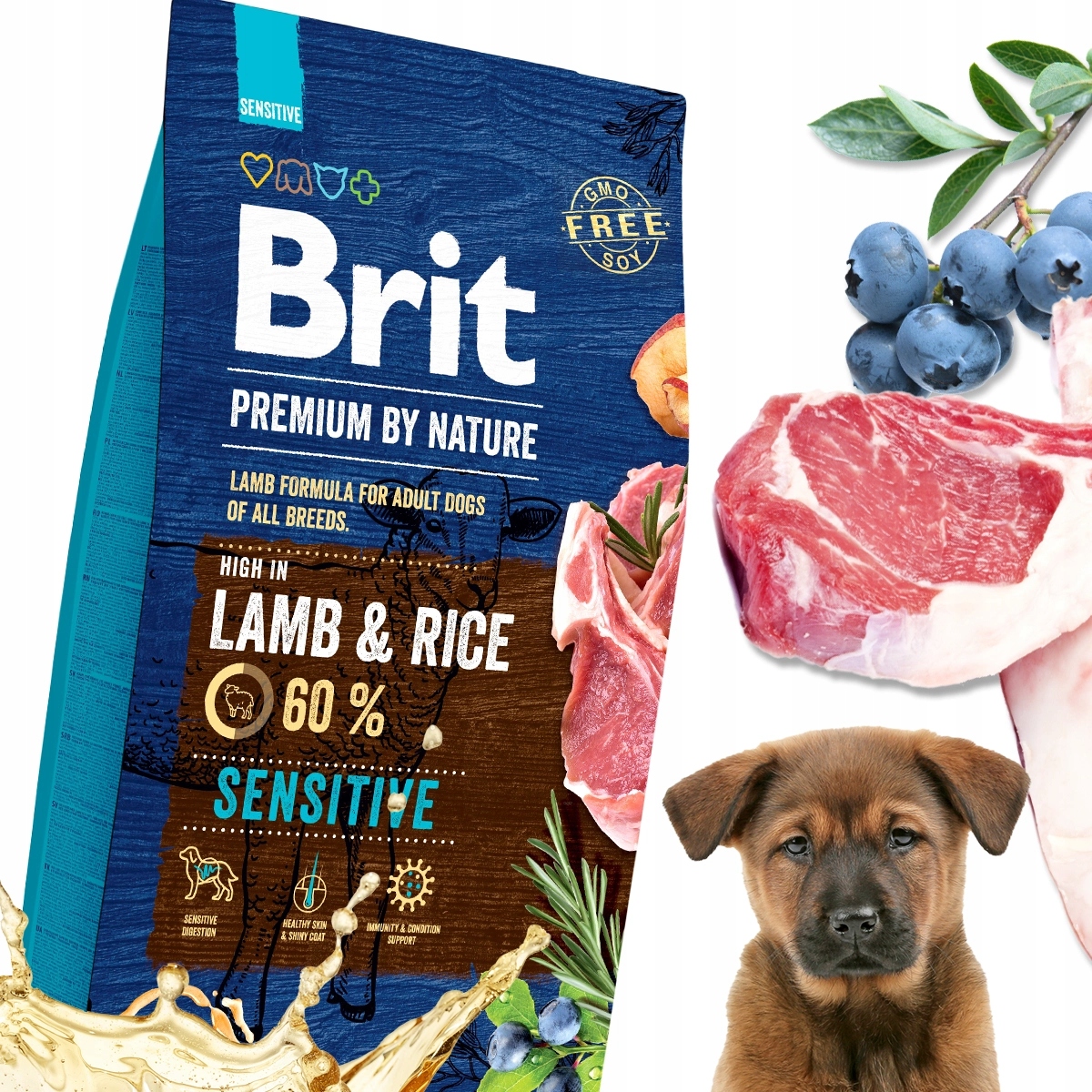 Hipoalergiczna Jagnięcina Brit Lamb Karma dla Psa z Alergią 8 kg Ryż