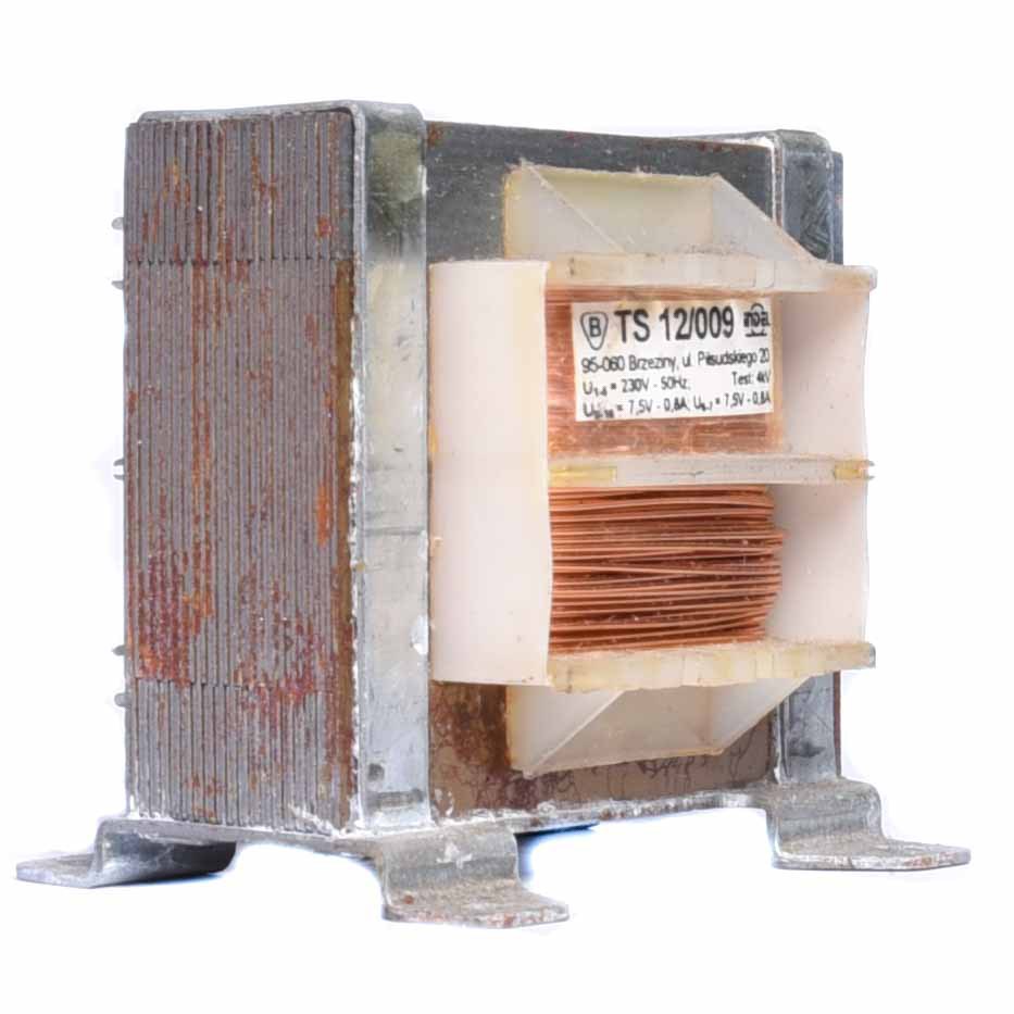 TS 12/009 2x7,5V-2x0,8A TRANSFORMATOR SIECIOWY EAN (GTIN) 5904639227355