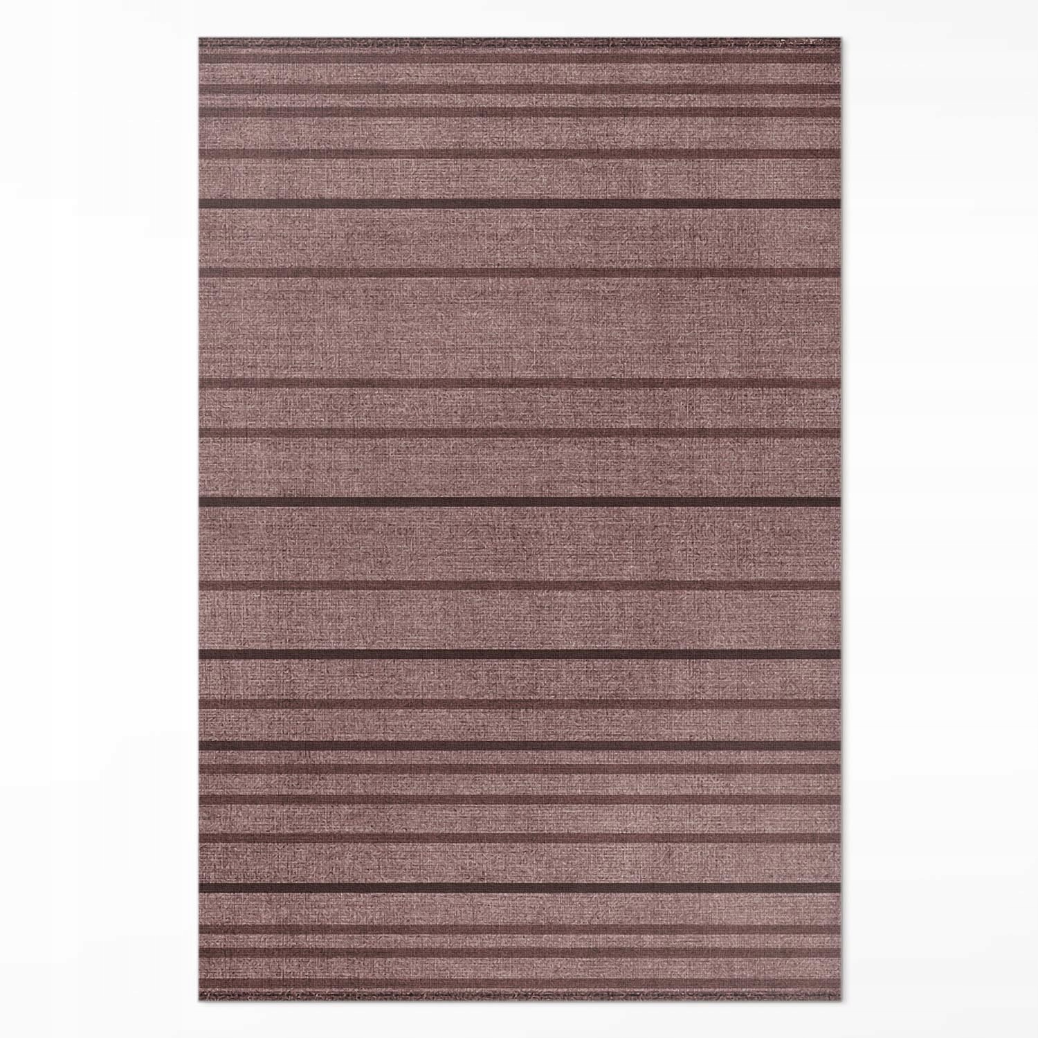 Módny vinylový koberec Vnútorný Hnedé pruhy vintage boho štýl 120 x 180 cm
