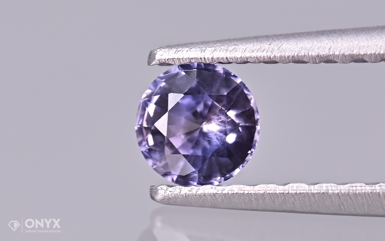 Fazetovaný safír kulatý fi 3,5 mm