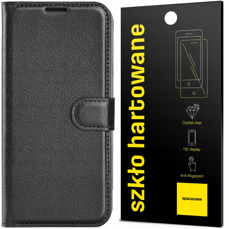 

Etui Portfel Case Litchi Do Moto G31 G41 Szkło